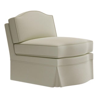 Nougat Boucle Felix Slipper Chair by Ceraudo For Sale