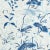 Schumacher Lotus Garden Fabric in Porcelain For Sale