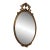Oval Giltwood French Style Mirror For Sale