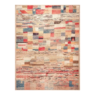 Nazmiyal Collection Abstract Patchwork Rug For Sale