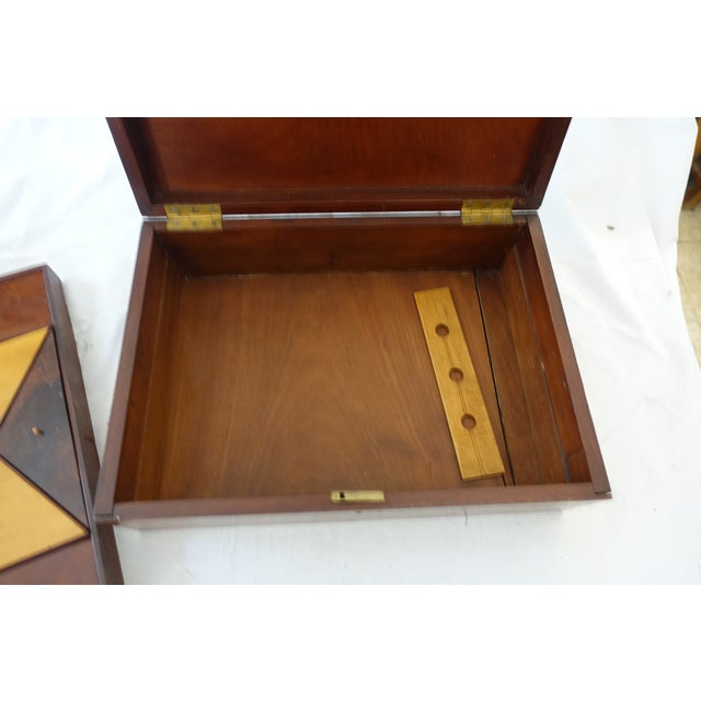 Victorian England Sewing Box Worker For Sale - Image 4 of 5