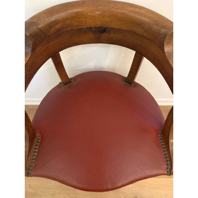 Wood Vintage French Desk Chair, 1930s For Sale - Image 7 of 12