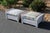 Lloyd Loom produces wicker furniture that can be used outside, the frames being made from aluminum. This pair of white...