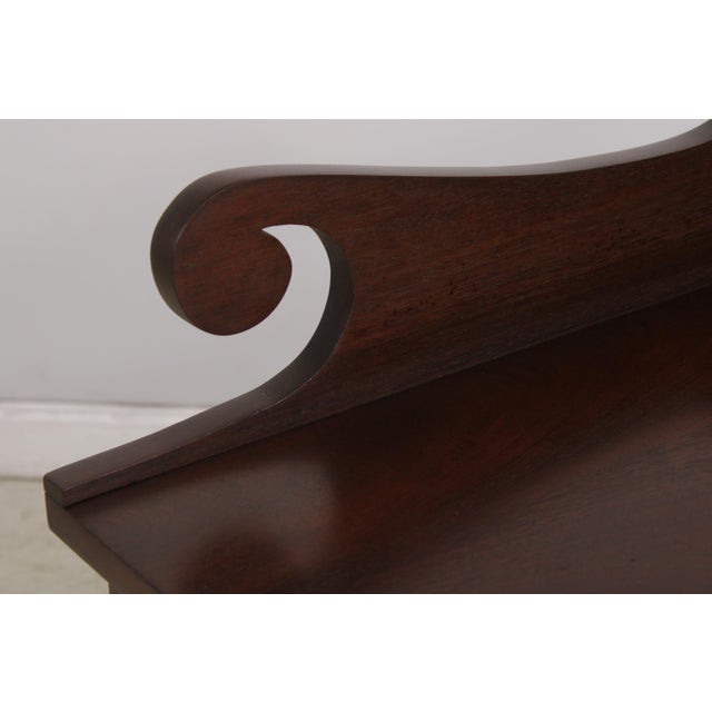 Virginia Style Bench Made Mahogany 2 Drawer Hunt Board Server For Sale - Image 9 of 14