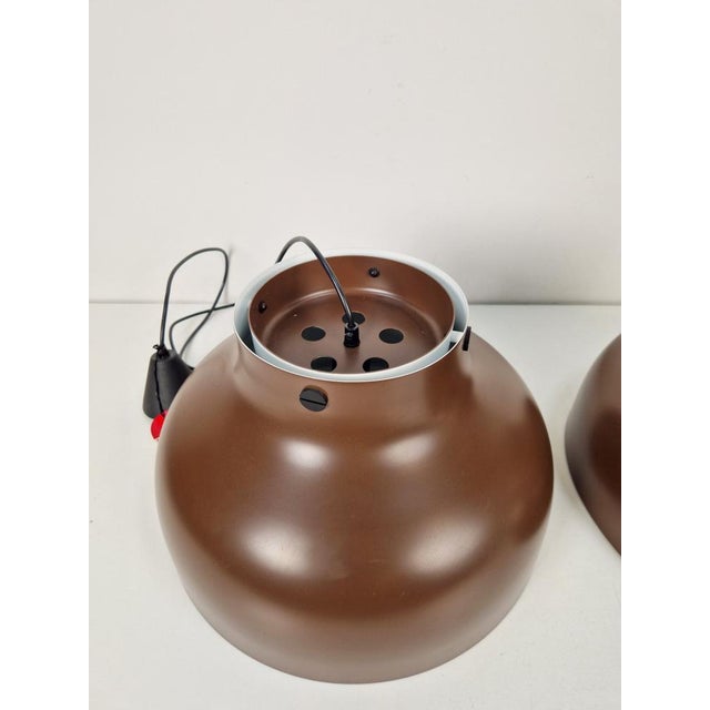 Mid-Century Modern Super Jumbo Pendant Lamp by Uniline for Nordisk Solar, 1960s, Set of 2 For Sale - Image 3 of 16