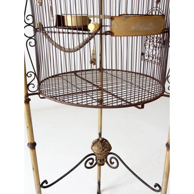 French Victorian Style Large Birdcage For Sale - Image 11 of 13