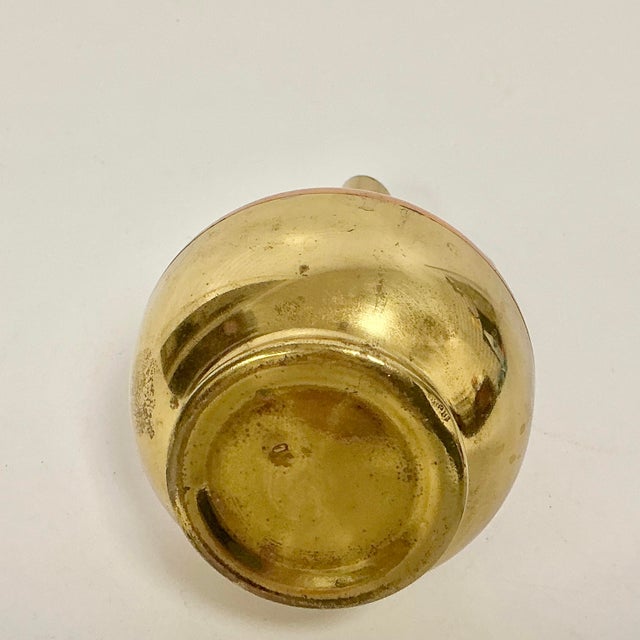 Mid-Century Boho Chic Arts & Crafts Copper & Brass Bud Vase For Sale - Image 9 of 9