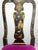 Kindel Queen Anne Hand Painted Chinoiserie Chairs Set of 6 Fuschia Velvet For Sale - Image 11 of 13