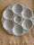 Pale, pale blue French Art Deco oyster plate were usually fabricated by Sarreguemines between the 1920's and 1950's....