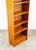 Wood 1960s Mid Century Danish Modern Bookshelf Tall Teak Wood Shelving 6 Shelf Compact 24" For Sale - Image 7 of 12
