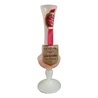 Soliflore Vase in Pink Opaline Glass from Lorraine Portieux Glassworks, France, 1950s For Sale