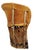Mexican Vintage Mexican Equipal Pigskin & Cedar Barrel-Back Bar Stools - Pair For Sale - Image 3 of 6