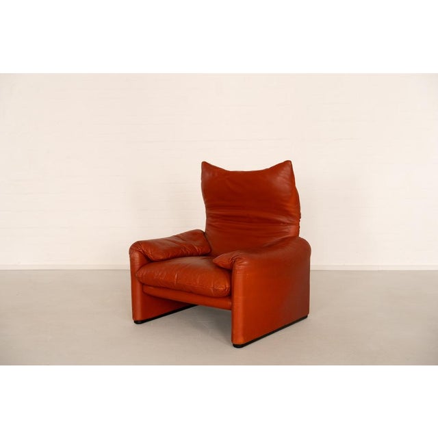 Mid-Century Modern Maralunga Lounge Chair by Vico Magistretti for Cassina, 1970s For Sale - Image 3 of 12