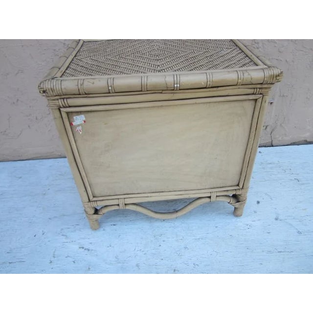 Vintage Nightstand Wicker Rattan Tan Two Drawer Style: Tropical Color: Tan Dimensions: 25" W x 24" H x 19" D Please See...