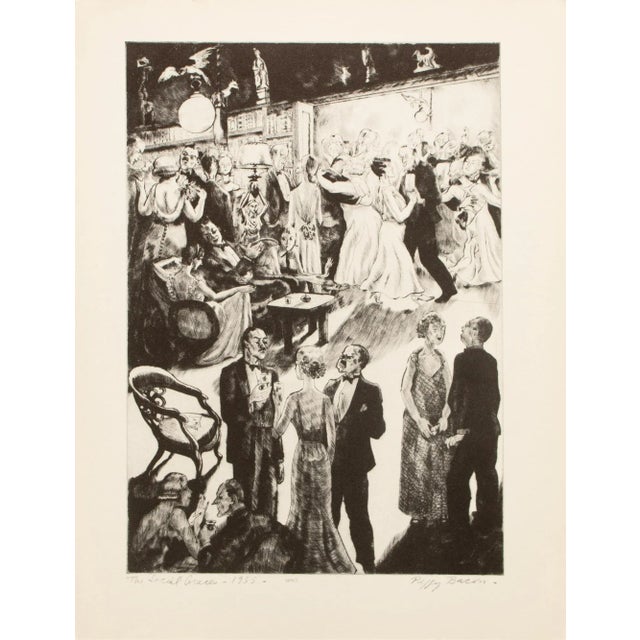 1939 After Peggy Bacon "The Social Graces", First Edition Period Offset Lithograph For Sale - Image 9 of 9