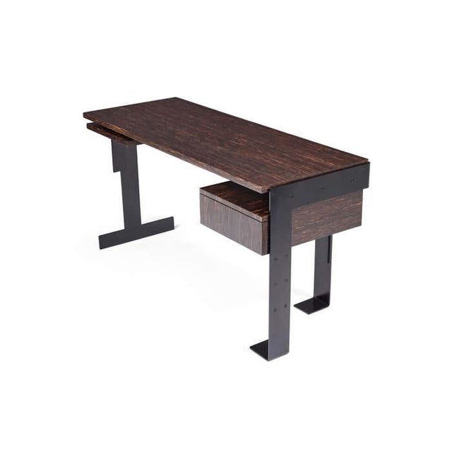 Pierre Chareau Modern Palmwood Desk in the Style of Pierre Chareau For Sale - Image 4 of 7