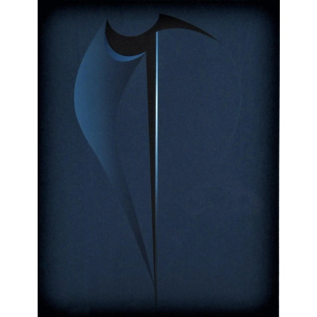 This artwork titled "Landscape T.L.B." is an original color screen print with embossing by Japanese abstract expressionist...