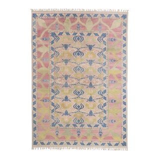 Vintage Turkish Oushak Rug, 09'02 X 13'00 For Sale