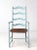 Vintage Painted Ladder Back Chair With Rush Seat For Sale - Image 10 of 13