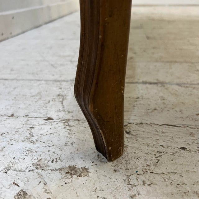 European Yellow Leather Wrapped Dining Table with Gold Trim For Sale In Cleveland - Image 6 of 13