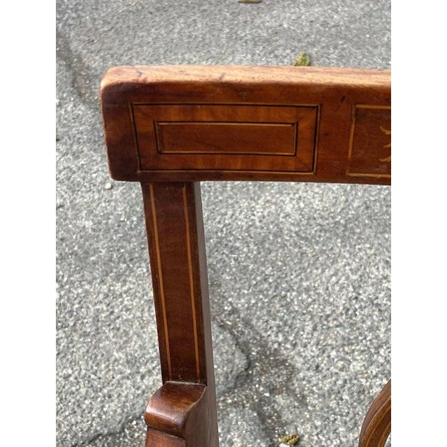 Sheraton Inlaid Mahogany Armchair For Sale - Image 12 of 13