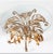 Gilt Metal Palm Tree Wall Sconces and Side Table by Hans Kögl, 1960s, Set of 3 For Sale - Image 11 of 13