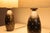 1950s 1950s Raymor Ceramic Table Lamps From Italy With Linen Shades - a Pair For Sale - Image 5 of 7