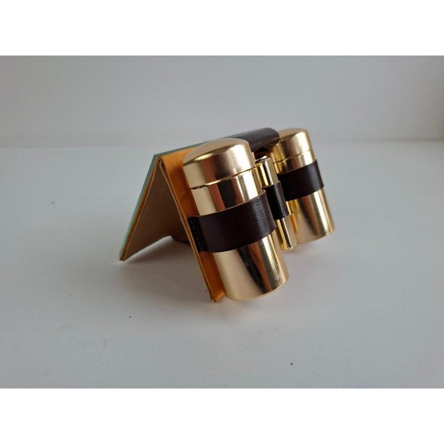 Mid-Century Modern Brass Travel Shaving Kit in Leatherette Case, 1960 For Sale - Image 4 of 18