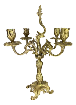 Vintage Candleholder in Brass