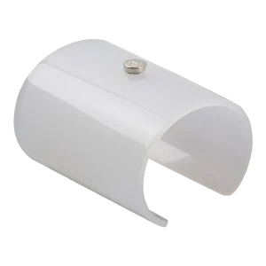 Courreges Paris Oversized White Resin Lucite Cuff Bracelet