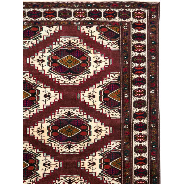 Tribal Galerie Shabab Collection Mid-20th Century Central Asian Turkoman Carpet For Sale - Image 3 of 10