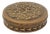 Circular Pill Box with Engraved Plant Motifs For Sale