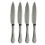 Contemporary Mepra American Steak Knives, Set of 4 in Ice Oro Black For Sale - Image 3 of 3