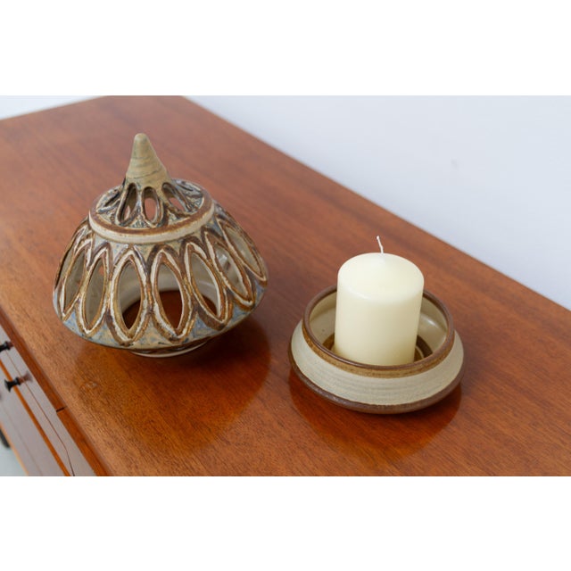Danish Ceramic Candle House by Søholm, 1960s For Sale - Image 12 of 13