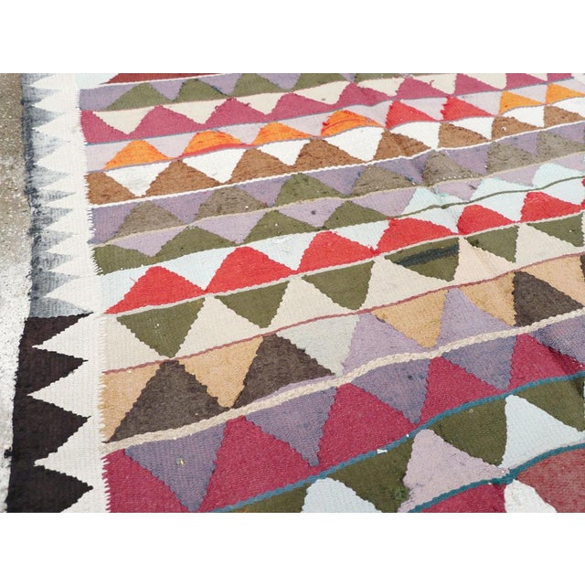 Mid 20th Century Galerie Shabab Collection Mid-20th Century Persian Flatweave Kilim Rug For Sale - Image 5 of 10