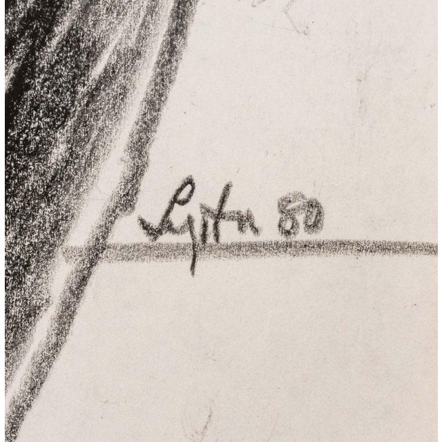 Seymour Lipton Sculpture Study Sketch, 1980 For Sale - Image 4 of 5