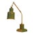 1940s Industrial Machine Age Empire Regency Toleware Brass Articulating Table Lamp For Sale
