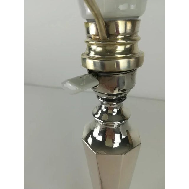 Contemporary Sterling Silver Table Lamp, 1910s For Sale - Image 3 of 9
