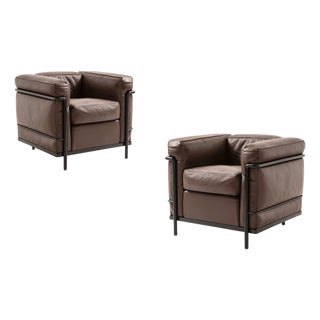 Grand Confort Chairs by Le Corbusier, Set of 2 For Sale