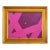 Abstract Painting Titled Mini Abstract Violet Fuschia by Ron Giusti For Sale