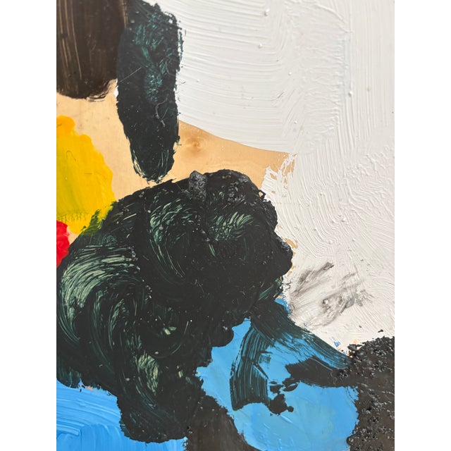 Black Bold Block Abstract Painting For Sale - Image 8 of 8