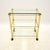 A stylish and very well made vintage French brass drinks trolley, dating from the 1970’s. This is beautifully designed and...