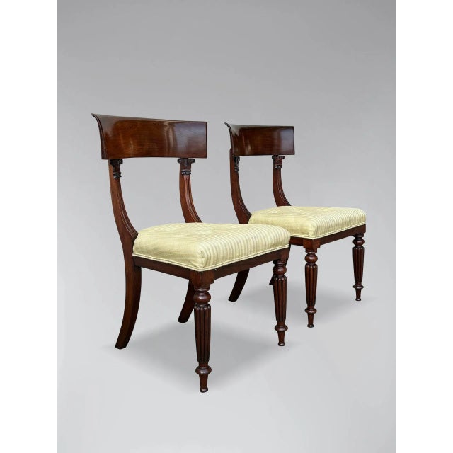 Early 19th Century Set of 19th Century William IV Mahogany Side Chairs, 1835 For Sale - Image 5 of 9