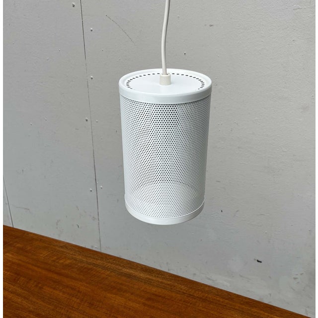 Minimalist Perforated Metal Pendant Lamp from Orno, Finland For Sale - Image 6 of 18