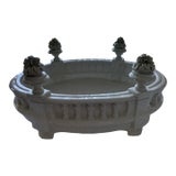 Mid 20th Century French Porcelain Oval Tabletop Parterre For Sale