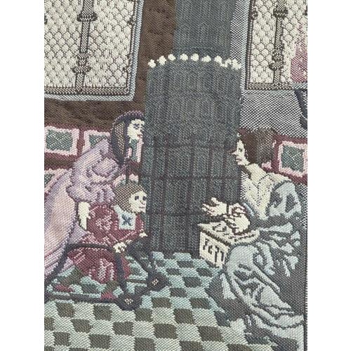 Mid-Century French Aubusson Style Jacquard Tapestry, 1960s For Sale - Image 18 of 18