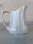 1970s Vintage White Porcelain Pitcher For Sale - Image 5 of 7
