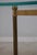 Labarge Labarge Glass Top Brass Base Console Hall Table For Sale - Image 4 of 12