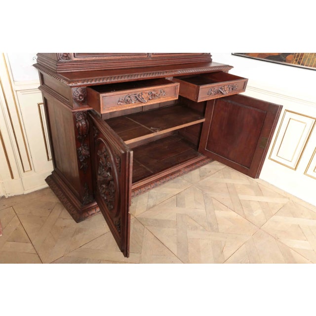 Antique Oak Hunting Sideboard For Sale - Image 6 of 7