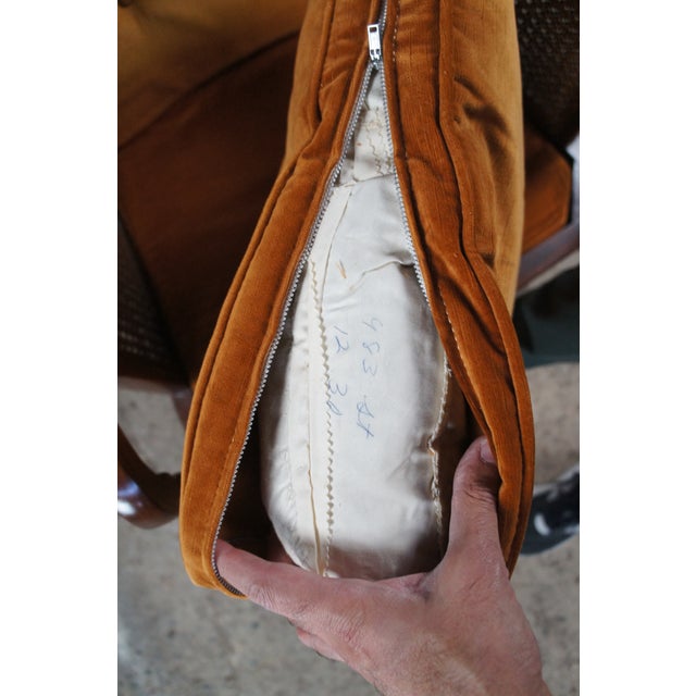 2 Hickory Chair French Regency Double Caned Walnut Fauteuil Bergere Armchairs For Sale - Image 10 of 14